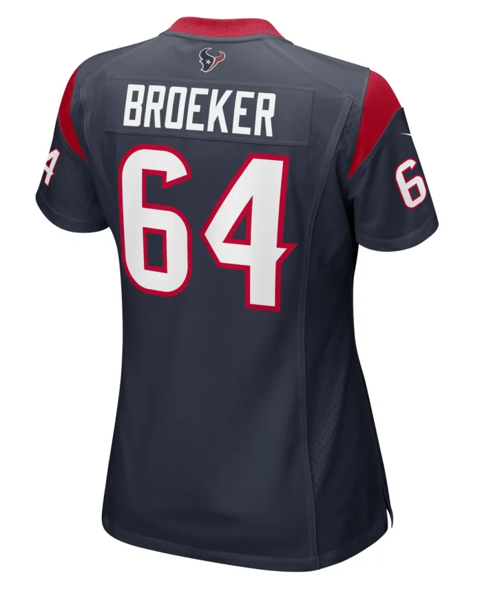 Nick Broeker Houston Texans Women's Team Game Jersey -  Navy