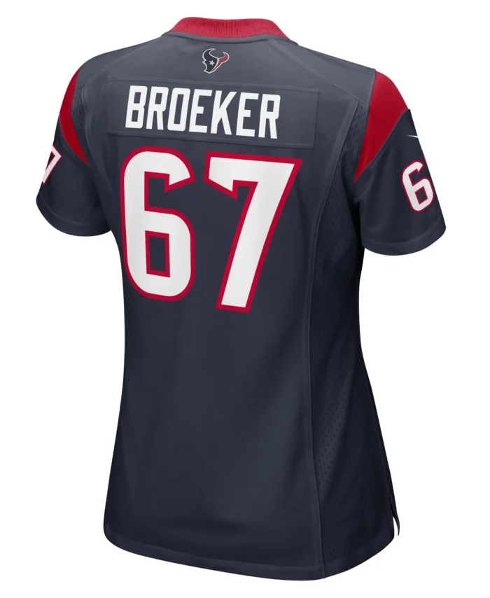 Nick Broeker Houston Texans Women's Team Game Jersey -  Navy