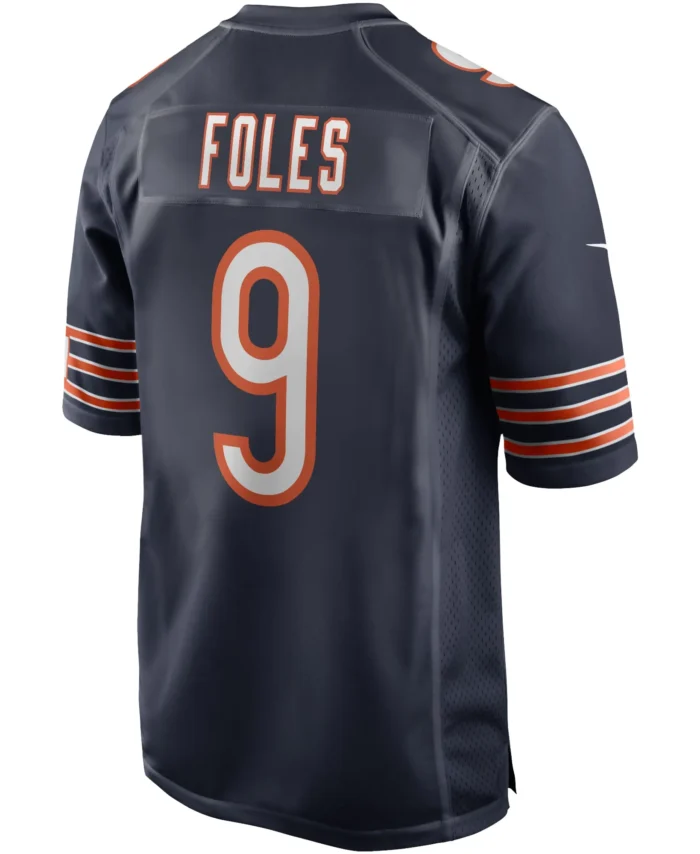 Nick Foles Chicago Bears Game Player Jersey - Navy