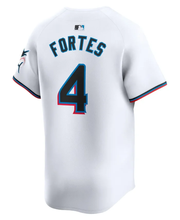Nick Fortes Miami Marlins Home Limited Player Jersey - White