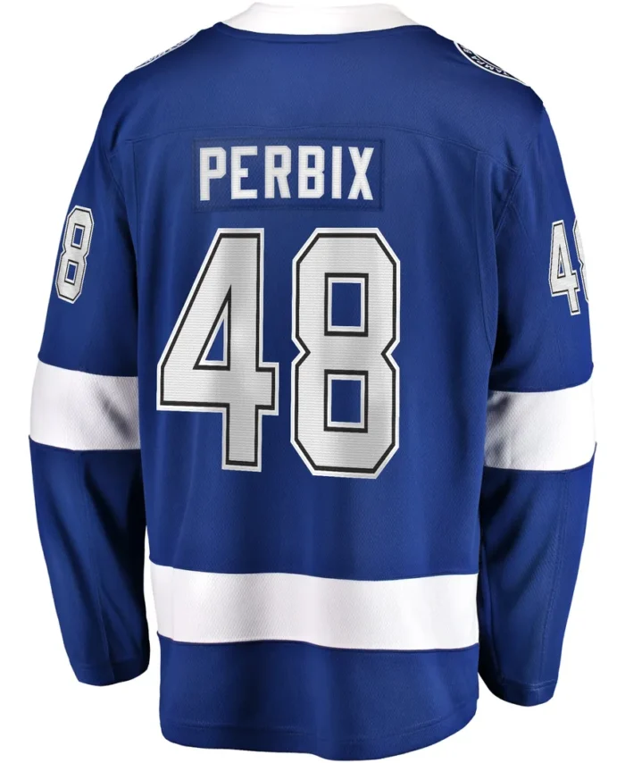 Nick Perbix Tampa Bay Lightning Fanatics Home Breakaway Jersey - Blue