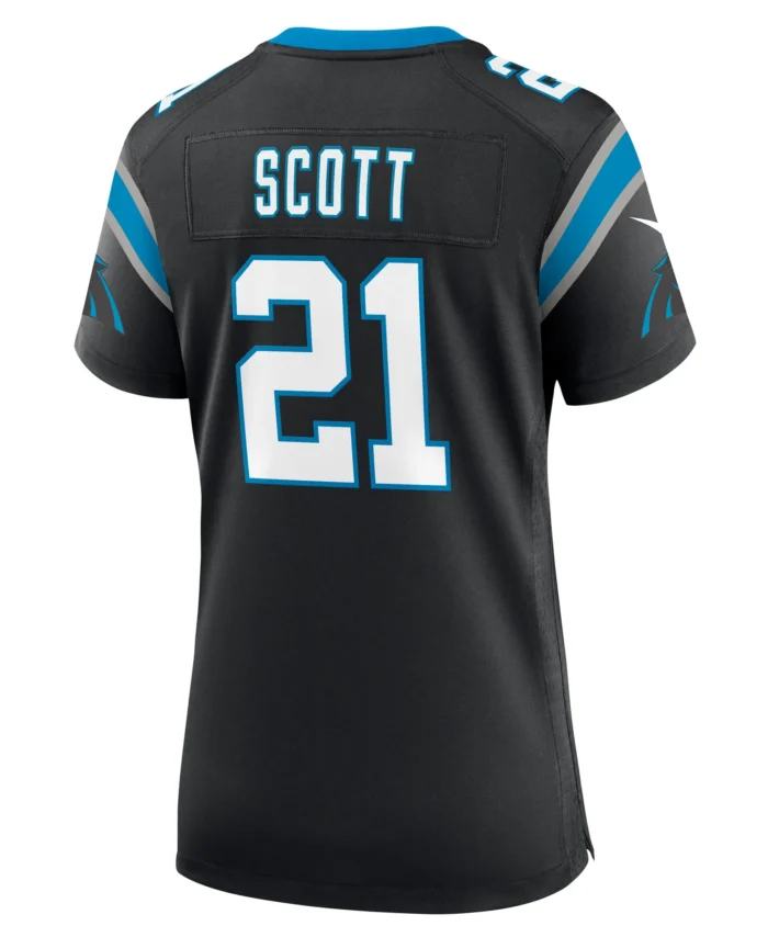 Nick Scott Carolina Panthers Women's  Game Jersey -  Black
