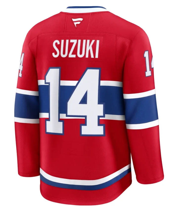 Nick Suzuki Montreal Canadiens Fanatics Home Premium Jersey - Red