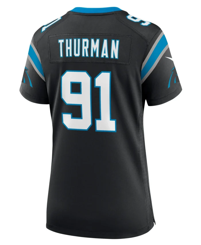 Nick Thurman Carolina Panthers Women's Team Game Jersey -  Black