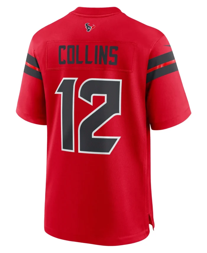 Nico Collins Houston Texans Alternate Game Jersey -  Red