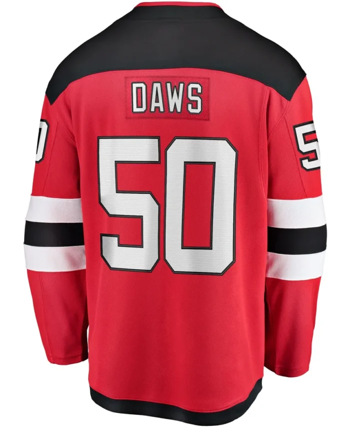 Nico Daws New Jersey Devils Fanatics Home Breakaway Player Jersey - Red