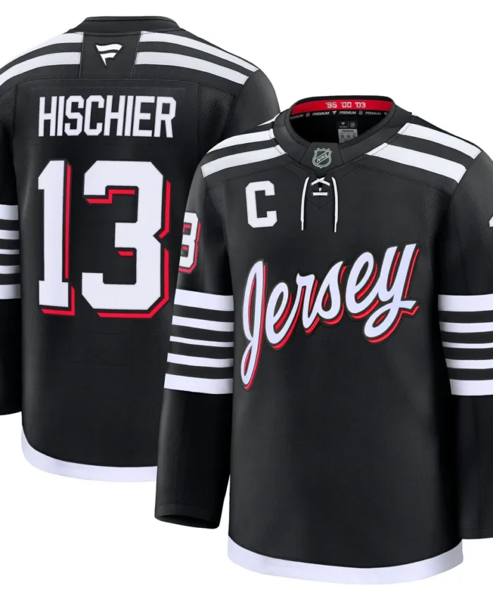 Nico Hischier New Jersey Devils Fanatics Alternate Premium Jersey - Black