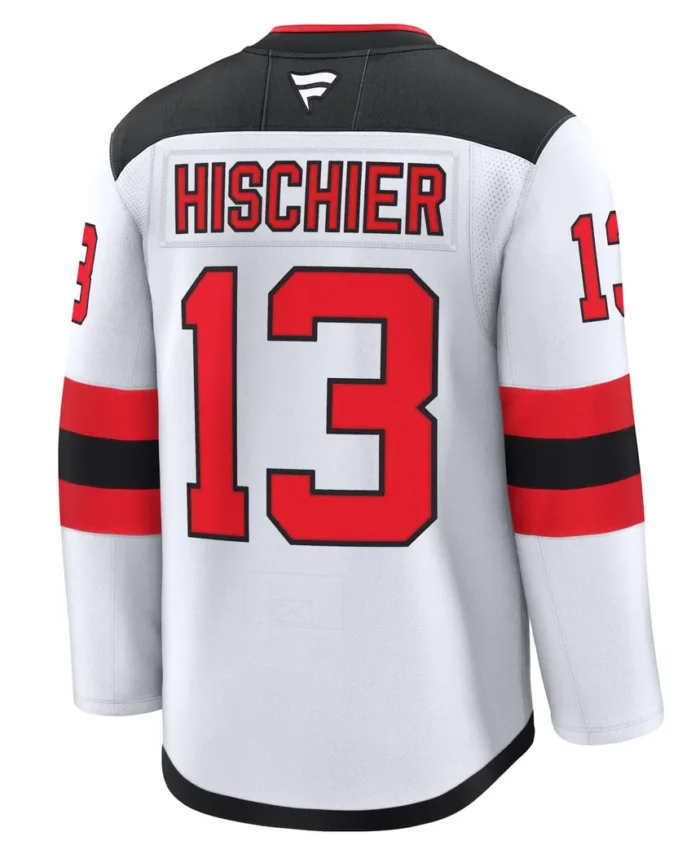 Nico Hischier New Jersey Devils Fanatics Away Premium Jersey - White