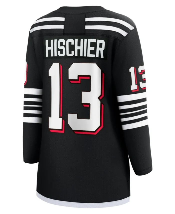 Nico Hischier New Jersey Devils Fanatics Women Alternate Premier Breakaway Player Jersey - Black