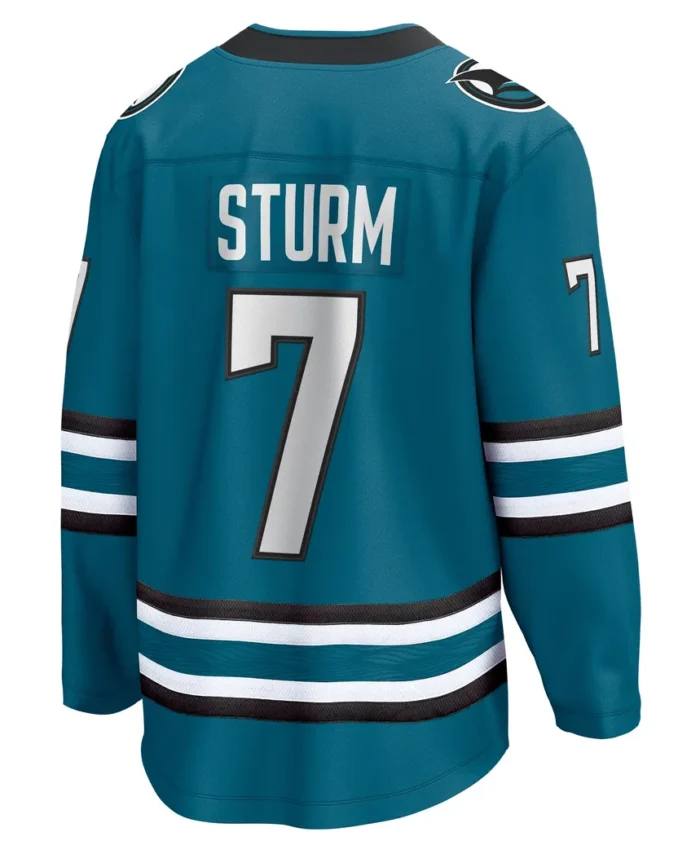 Nico Sturm San Jose Sharks Fanatics Home Breakaway Jersey - Teal