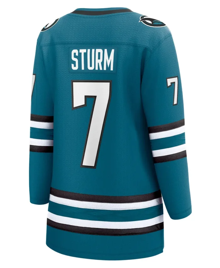 Nico Sturm San Jose Sharks Fanatics Women Home Breakaway Player Jersey - Teal