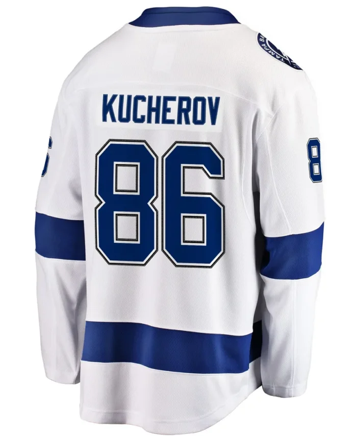 Nikita Kucherov Tampa Bay Lightning Fanatics Away Premier Breakaway Player Jersey - White