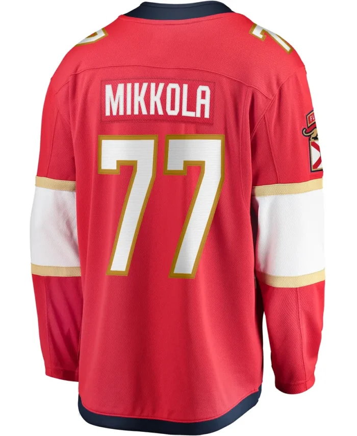 Niko Mikkola Florida Panthers Fanatics  Premier Breakaway Player Jersey - Red