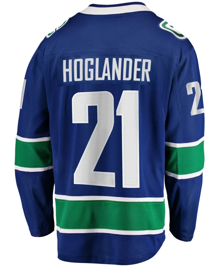 Nils Hoglander Vancouver Canucks Fanatics Home Premier Breakaway Player Jersey - Blue