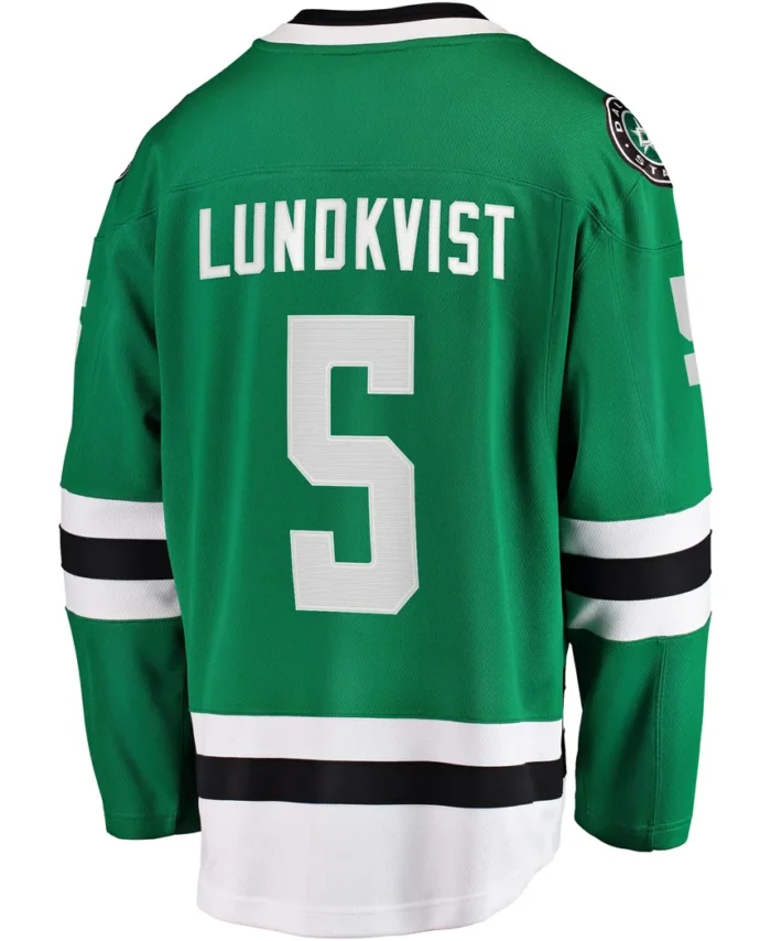 Nils Lundkvist Dallas Stars Fanatics Home Premier Breakaway Player Jersey - Kelly Green