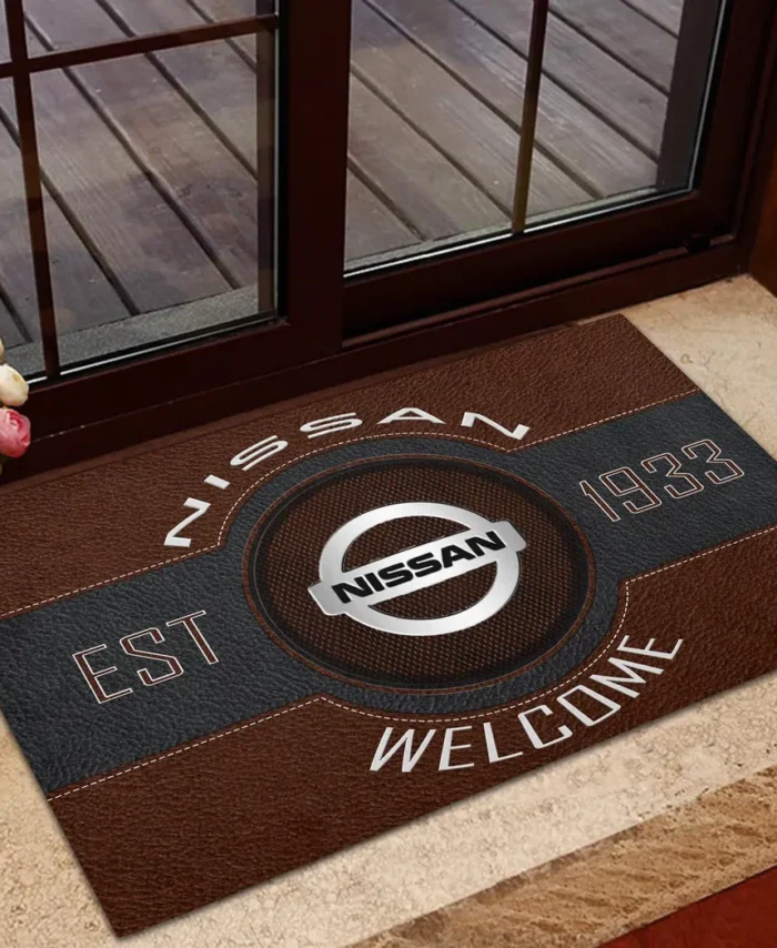Compact Car Doormat, All Over Print Doormat For Car Lovers CAR169 - Brown