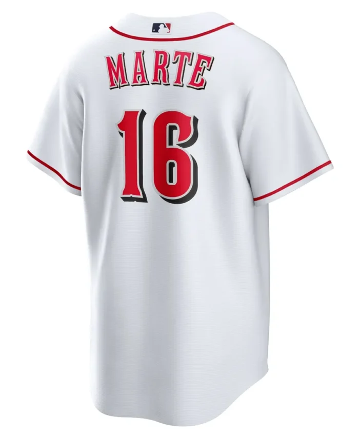 Noelvi Marte Cincinnati Reds Home Replica Jersey - White