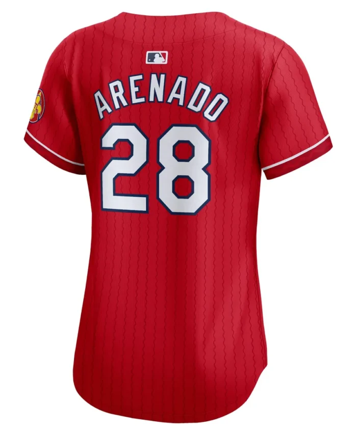 Nolan Arenado St. Louis Cardinals Women 2024 City Connect Limited Player Jersey- Red