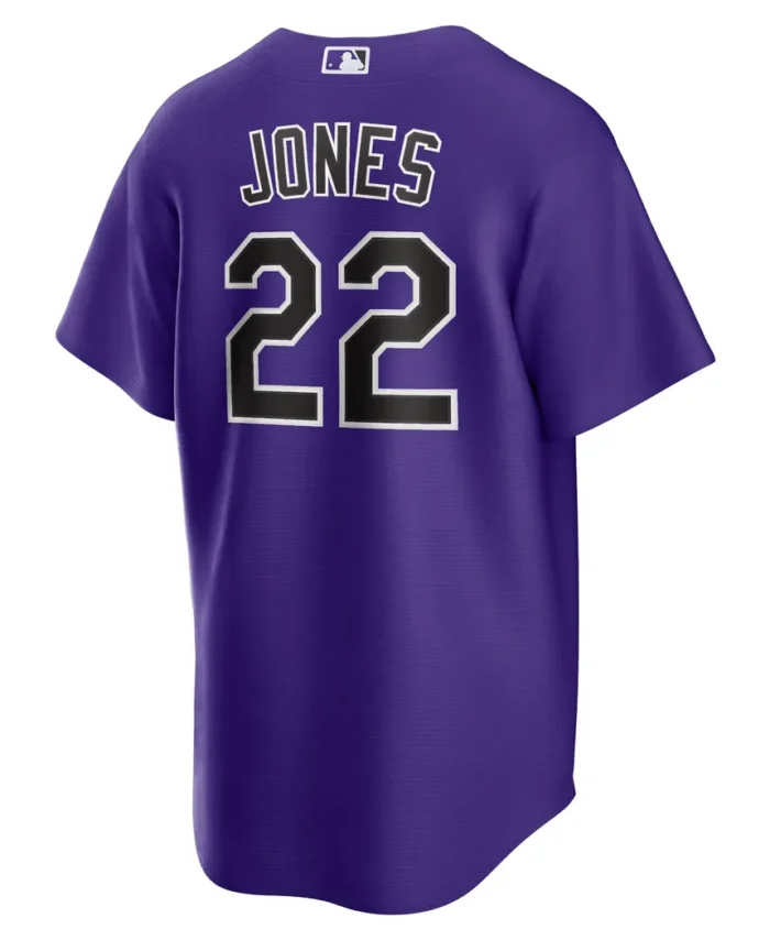 Nolan Jones Colorado Rockies Alternate Replica Jersey - Purple