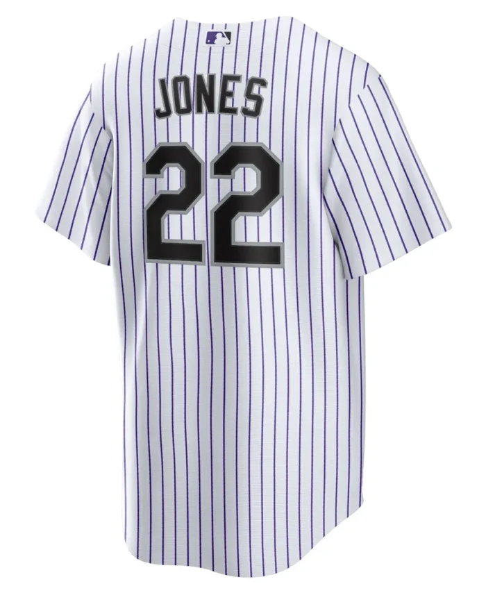 Nolan Jones Colorado Rockies Home Replica Jersey - White
