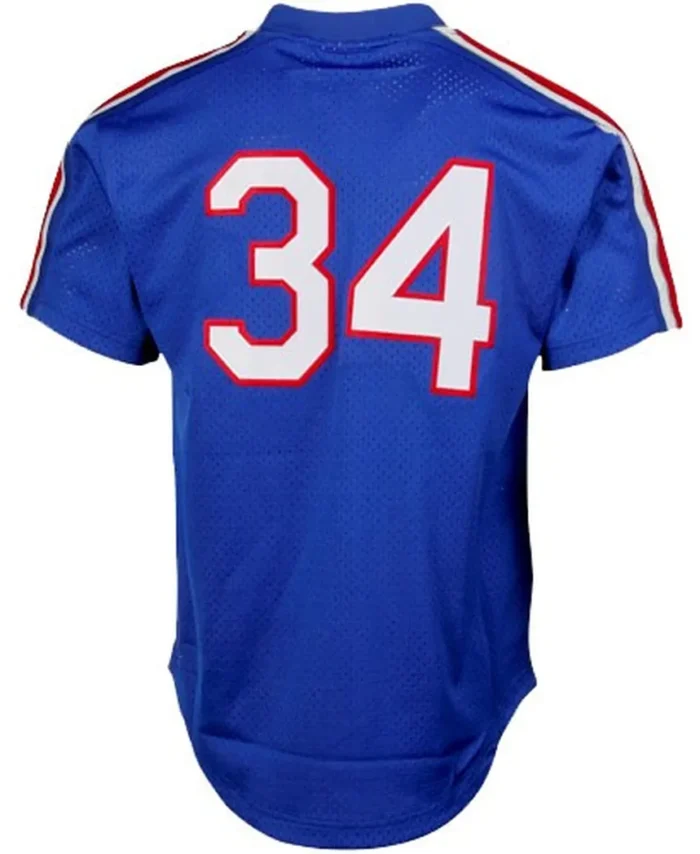 Nolan Ryan Texas Rangers Mitchell Ness 1989 Authentic Cooperstown Collection Mesh Batting Practice Jersey - Royal
