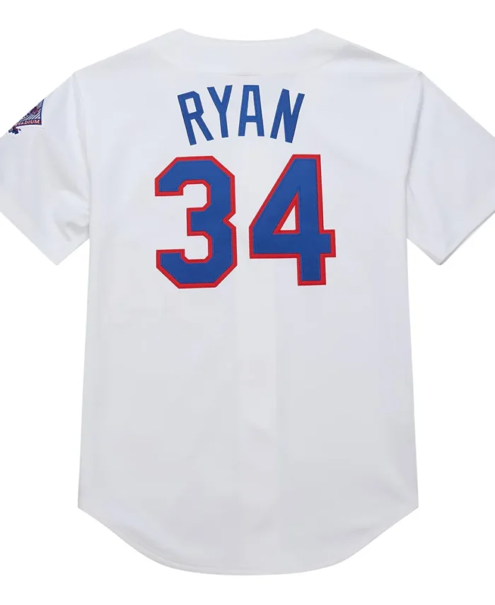 Nolan Ryan Texas Rangers Mitchell Ness 1993 Cooperstown Collection Authentic Jersey - White