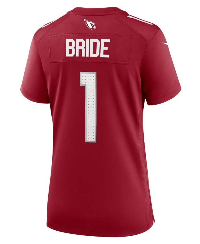 Number 1 Bride Arizona Cardinals Women's Game Jersey - Cardinal