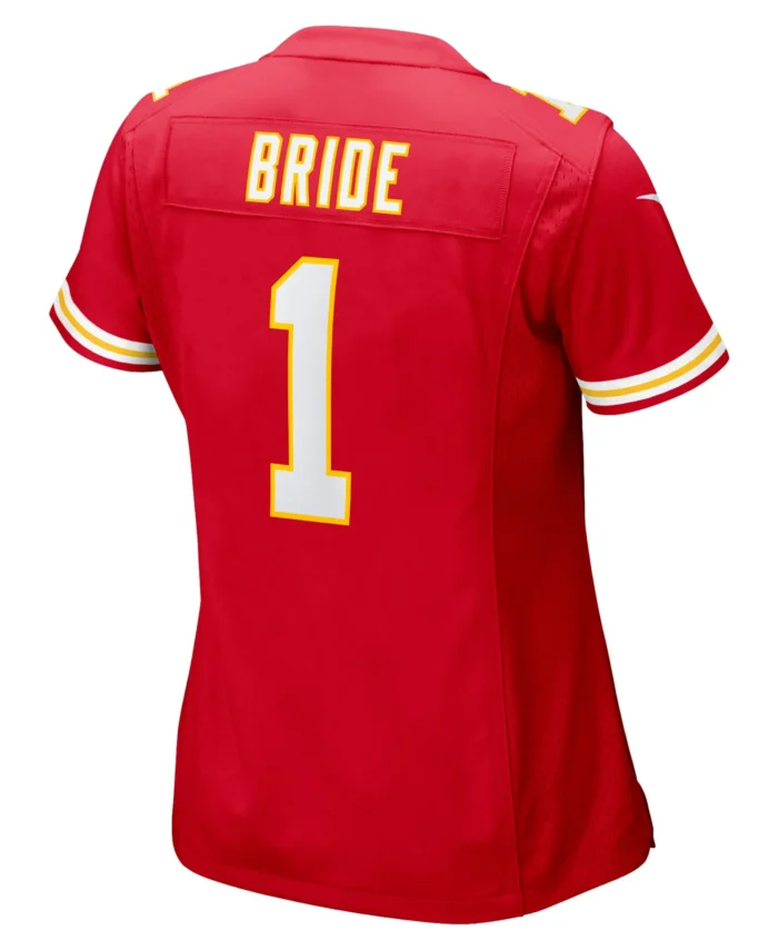 Number 1 Bride Kansas City Chiefs Women's Game Jersey - Red