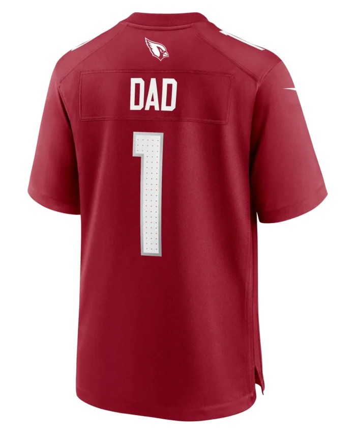 Number 1 Dad Arizona Cardinals Game Jersey - Cardinal