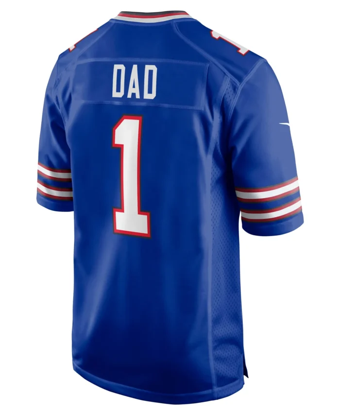 Number 1 Dad Buffalo Bills Game Jersey - Royal
