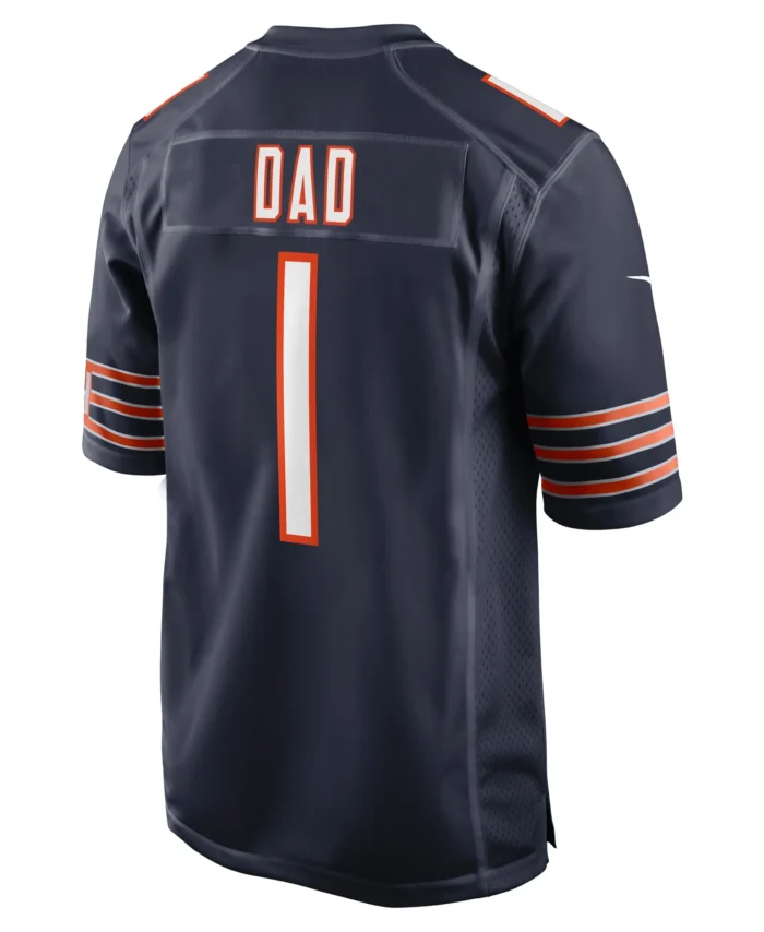 Number 1 Dad Chicago Bears Game Jersey - Navy