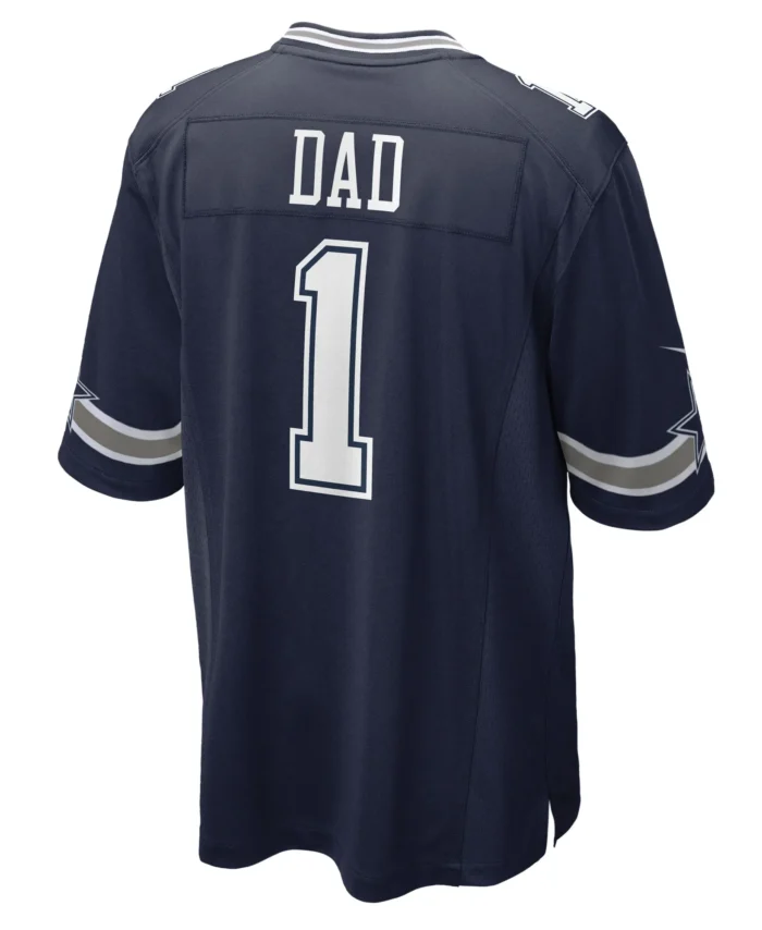 Number 1 Dad Dallas Cowboys Game Jersey - Navy