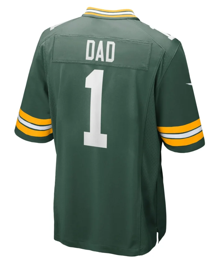 Number 1 Dad Green Bay Packers Game Jersey - Green