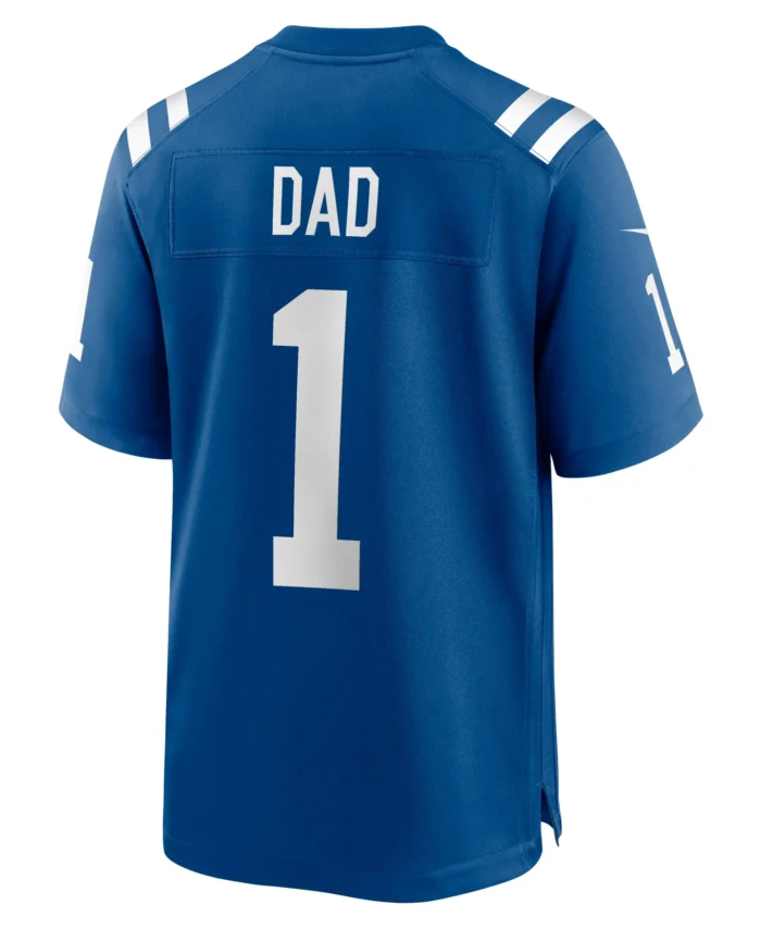 Number 1 Dad Indianapolis Colts Game Jersey - Royal