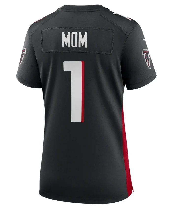 Number 1 Mom Atlanta Falcons Women's Game Jersey - Black