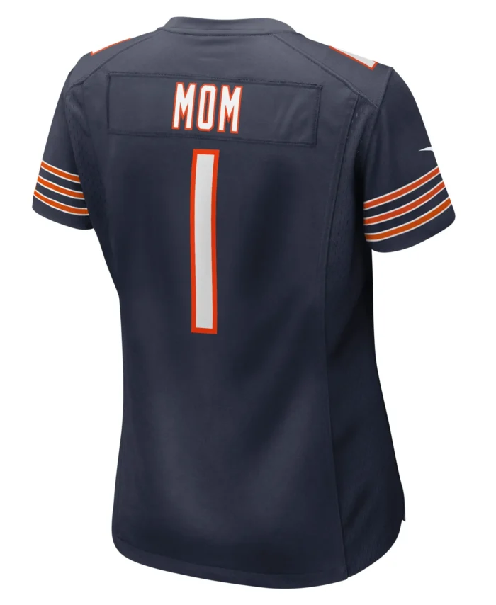 Number 1 Mom Chicago Bears Women's Game Jersey - Navy