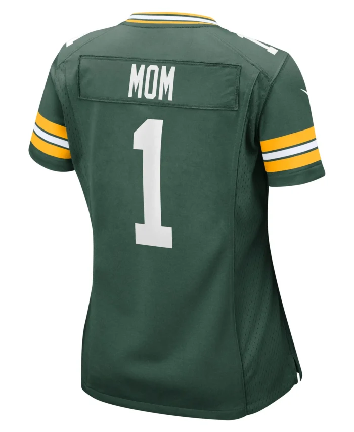 Number 1 Mom Green Bay Packers Women's Game Jersey - Green