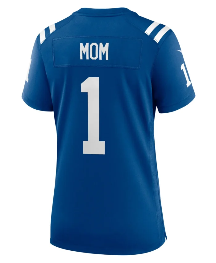 Number 1 Mom Indianapolis Colts Women's Game Jersey - Royal