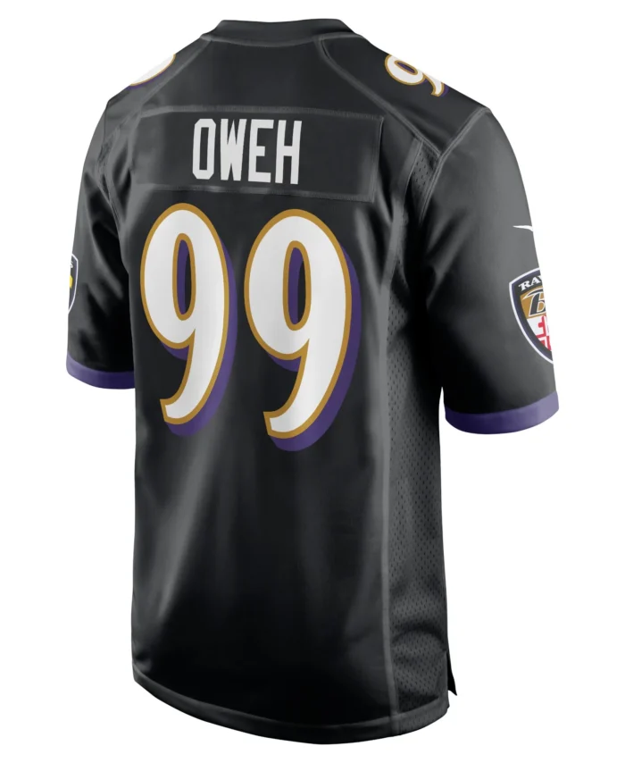 Odafe Oweh Baltimore Ravens Game Jersey - Black