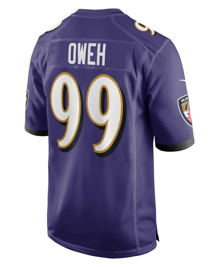 Odafe Oweh Baltimore Ravens Game Jersey - Purple