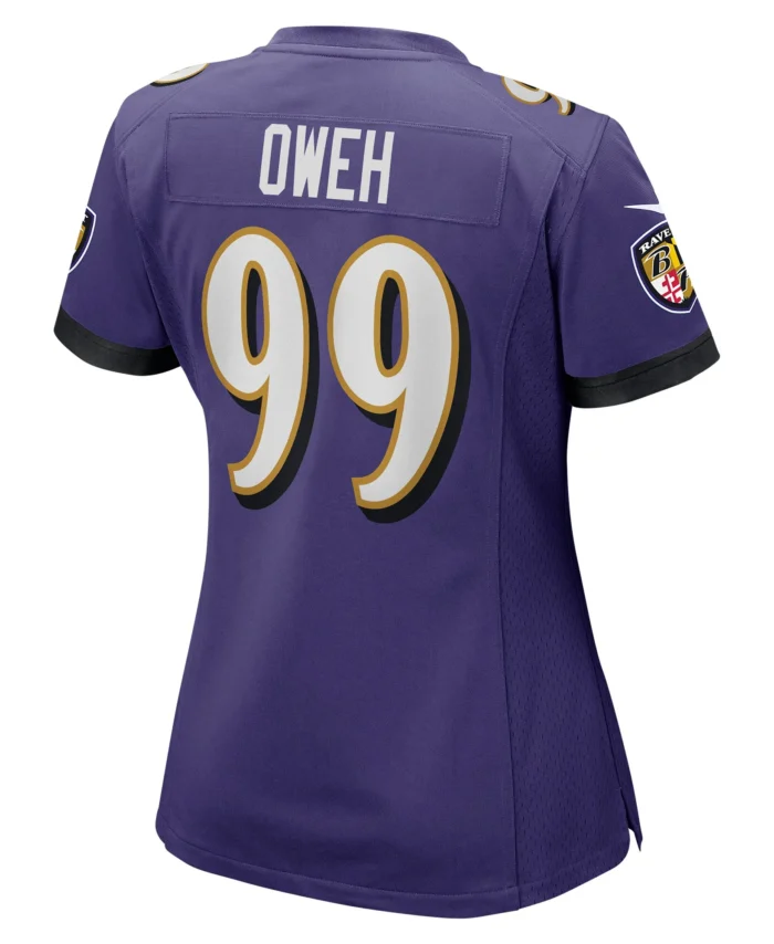 Odafe Oweh Baltimore Ravens Women's Game Jersey - Purple