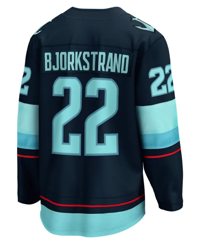 Oliver Bjorkstrand Seattle Kraken Fanatics Home Breakaway Player Jersey - Deep Sea Blue