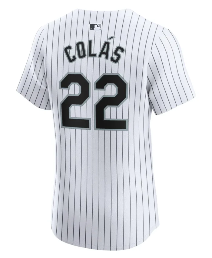 Oscar Colas Chicago White Sox Home Elite Player Jersey - White