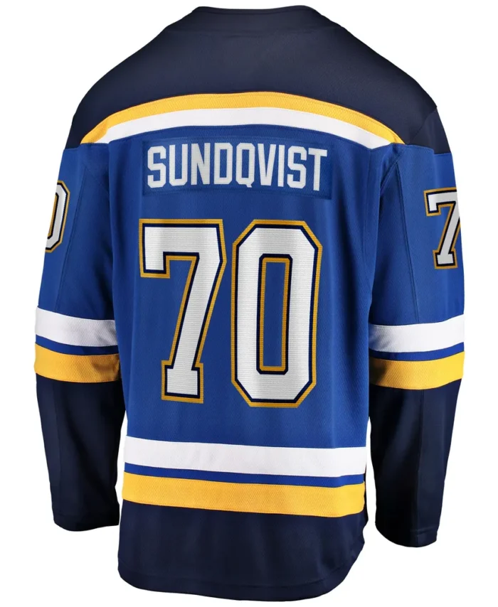 Oskar Sundqvist St. Louis Blues Fanatics Home Breakaway Player Jersey - Blue