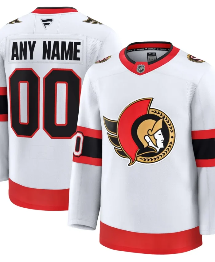 Ottawa Senators Fanatics Away Premium Custom Jersey - White