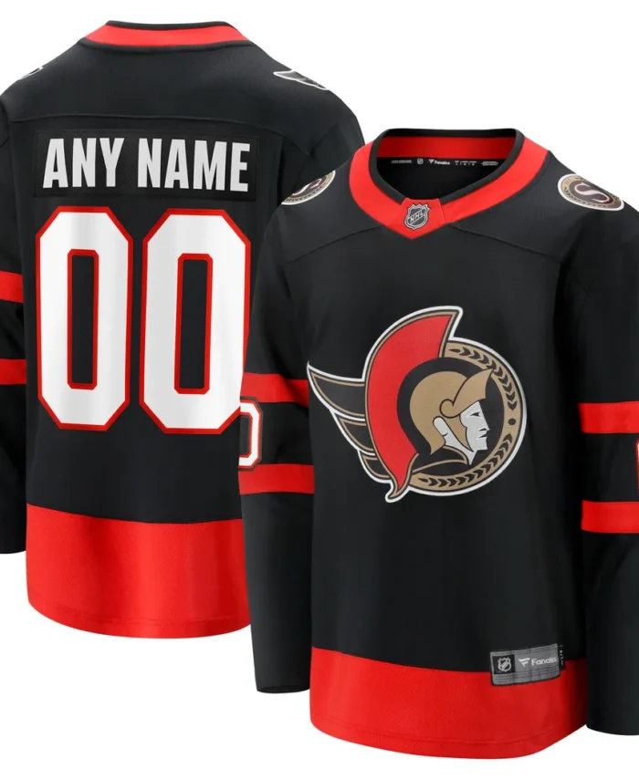 Ottawa Senators Fanatics Home Custom Breakaway Jersey - Black