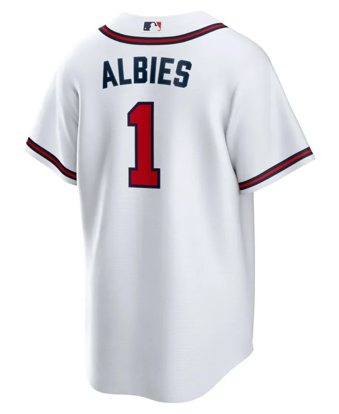Ozzie Albies Atlanta Braves Home Replica Player Name Jersey - White