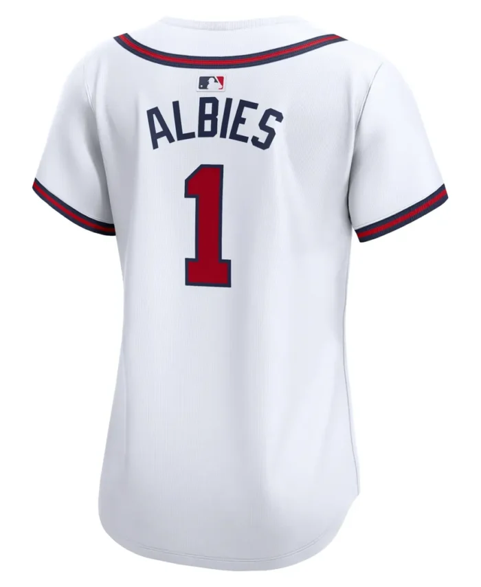 Ozzie Albies Atlanta Braves Women Home Limited Player Jersey - White