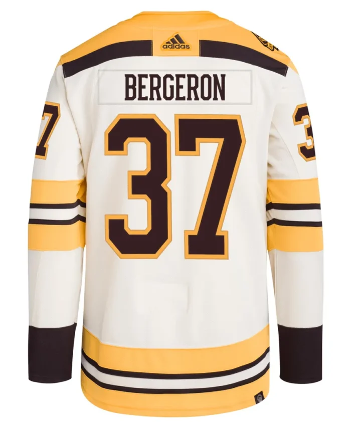 Patrice Bergeron Boston Bruins Alternate Primegreen Authentic Player Jersey - Cream
