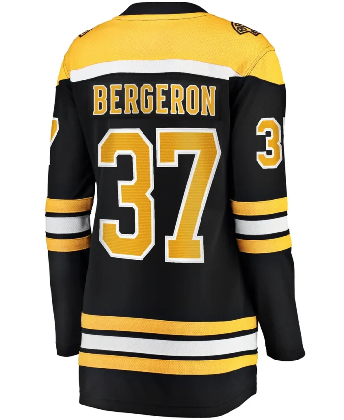 Patrice Bergeron Boston Bruins Fanatics Women Captain Patch Home Breakaway Jersey - Black